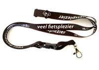 Key koord zwart met opschrift "veel fietsplezier"