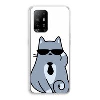 Cool cat: Oppo A95 5G Transparant Hoesje