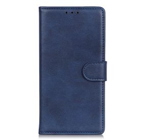 Casecentive Leren Wallet case met sluiting iPhone 13 blauw - 8720153793919