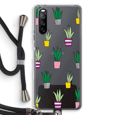 Sanseveria: Sony Sony Xperia 10 III Transparant Hoesje met koord