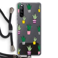 Sanseveria: Sony Sony Xperia 10 III Transparant Hoesje met koord