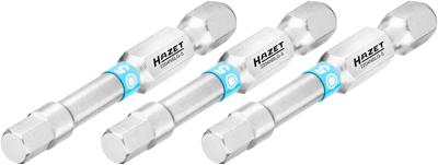 HAZET Bit 2204NSLG-5/3 · 1/4 inch (6,3 mm) zeskant massief · Binnen-zeskant-profiel · 3-delig · SW 5 mm