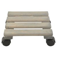 1x Planten trolleys/multirollers vierkant 28 cm - thumbnail