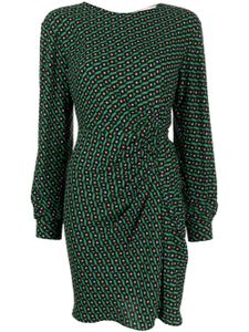 DVF Diane von Furstenberg robe courte Coraline à imprimé géométrique - Vert