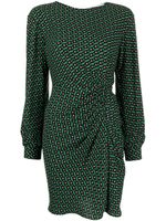 DVF Diane von Furstenberg robe courte Coraline à imprimé géométrique - Vert - thumbnail