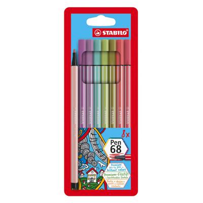 Stabilo pen 68 viltstiften, 8st.