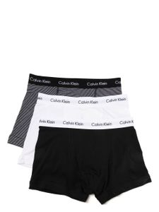 Calvin Klein lot de trois boxers à taille à logo - Blanc