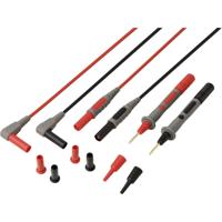 VOLTCRAFT MSL-820 Meetsnoer 4mm-stekker Testpunt 1.2 m Rood, Zwart 1 paar