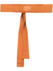 Gianfranco Ferré Pre-Owned ceinture à détail noué (années 1990) - Orange