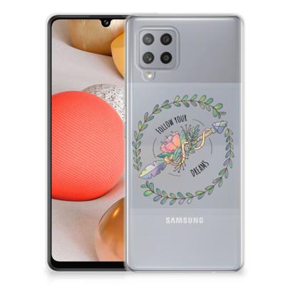 Samsung Galaxy A42 Telefoonhoesje met Naam Boho Dreams Samsung Galaxy A42 Telefoonhoesje met Naam Boho Dreams