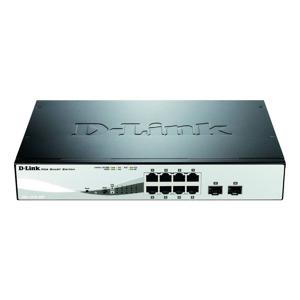 D-Link DGS-1210-08P Managed L2 Gigabit Ethernet (10/100/1000) Power over Ethernet (PoE) Zwart