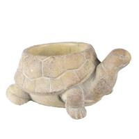 Clayre & Eef Bloempot Schildpad 22x16x10 cm Beige Steen Bloempot - thumbnail