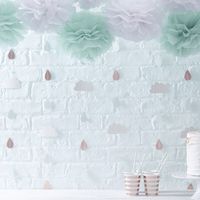 Wolkenhangers Babyshower backdrop (6st)