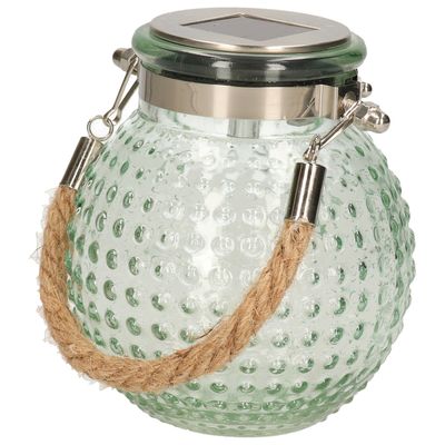 Solar lantaarn glas - groen - bubbel structuur - 10 x 12 cm Solar lantaarn glas - groen - bubbel structuur - 10 x 12 cm