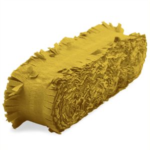 Gouden crepe slingers 24 meter   -