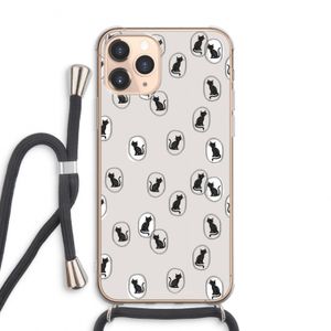 Miauw: iPhone 11 Pro Max Transparant Hoesje met koord