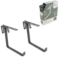 Poetic Poétic plantenbak beugel basic antraciet set van 2 | 10 stuks