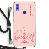 Love is in the air: Honor Note 10 Transparant Hoesje met koord