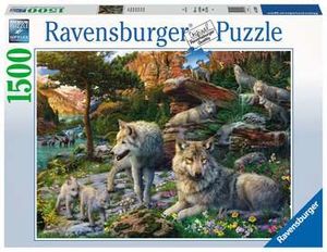 Ravensburger Puzzel 1500 stukjes Wolven in de lente