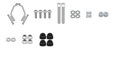 GIVI Bevestigingskit windscherm, moto en scooter, A1215A