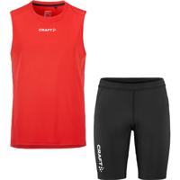 Craft Singlet Korte Legging Set Heren Craft Singlet Korte Legging Set Heren