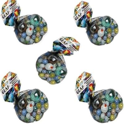 Don Juan Knikkers - 395x stuks - gekleurd - in een netje