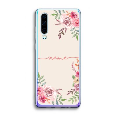 Rozen: Huawei P30 Transparant Hoesje