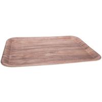 Dienblad/serveerblad - 43 x 32 cm - bamboe hout - rechthoekig Dienblad/serveerblad - 43 x 32 cm - bamboe hout - rechthoekig
