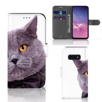 Samsung Galaxy S10e | Telefoonhoesje | Met pasjeshouder | Kat
