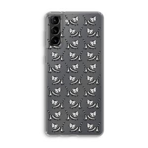 Zwarte poes: Samsung Galaxy S21 Plus Transparant Hoesje