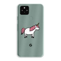 Eenhoorn: Google Pixel 5a 5G Transparant Hoesje