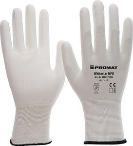 Promat Handschoen | Whitestar NPU | maat 6 (S) wit | EN 388 PBM-categorie II | EN 388 - 4000371596 4000371596