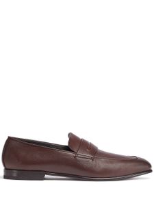 Zegna mocassins L'Asola en cuir - Marron