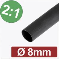 Quadrios 24CA265 Krimpkous zonder lijm Zwart 8 mm 4 mm Krimpverhouding:2:1 per meter Quadrios 24CA265 Krimpkous zonder lijm Zwart 8 mm 4 mm Krimpverhouding:2:1 per meter