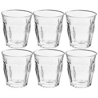 6x Drinkglazen/waterglazen transparant Picardie 310 ml - Drinkglazen