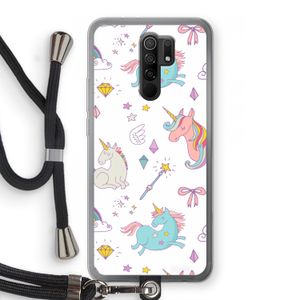 Fantasiewereld: Xiaomi Redmi 9 Transparant Hoesje met koord