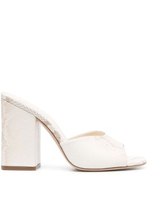 Paris Texas mules Anja 105 mm - Blanc