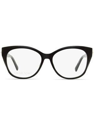 Swarovski Eyewear lunettes de soleil 5469 à monture ovale - Noir