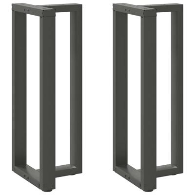 Bartafelpoten 2 st T-vormig 40x35x(100-101) cm staal antraciet