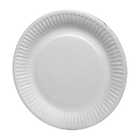 Borden Rond Karton wit 18cm (100 stuks)