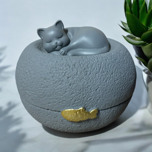 Katten urn grijs - Spiritualiteit - Spiritueelboek.nl