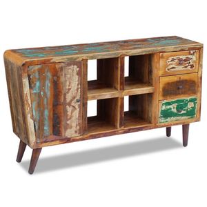 The Living Store Dressoir 150x40x86 cm massief gerecycled hout - Keukenkast