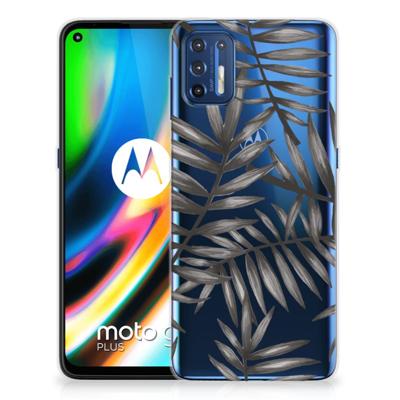 Motorola Moto G9 Plus | TPU Case | Leaves Grey Motorola Moto G9 Plus | TPU Case | Leaves Grey