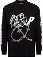 Palace x Anarchic Adjustment sweat Counter Couture à manches longues - Noir - thumbnail