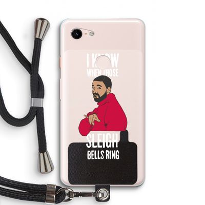 Sleigh Bells Ring: Pixel 3 XL Transparant Hoesje met koord