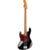 Sadowsky MetroExpress Hybrid P/J Bass Morado Fretless Lefthand Solid Black High Polish fretloze linkshandige basgitaar