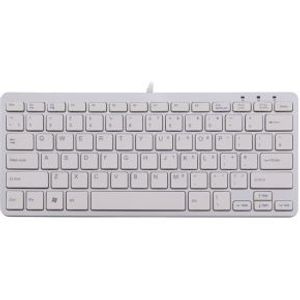 R-Go Tools R-Go Compact Toetsenbord, QWERTY (UK), wit, bedraad