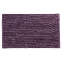 Differnz Popcorn badmat 100% katoen - geschikt voor vloerverwarming - 50 x 80 cm - violet