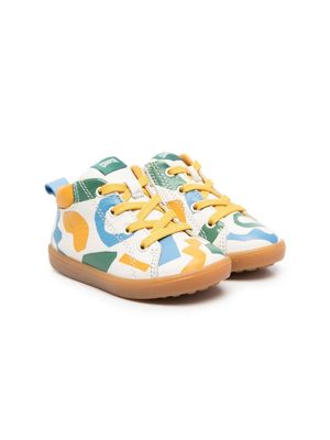Camper Kids baskets à imprimé graphique en all over - Blanc