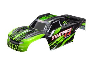 Traxxas - Body, Stampede 4X4 Brushless, green (painted, decals applied) (TRX-6762-GRN)